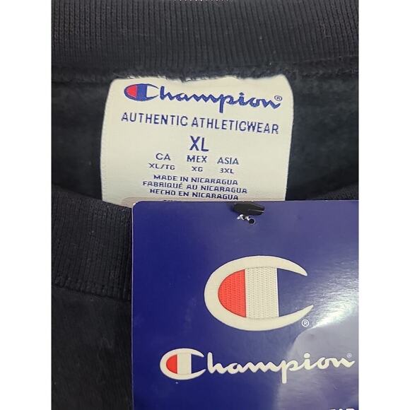 Champion ODU Old Dominion University Alumni Sweatshirt Men's XL Navy Blue White - Picture 5 of 6